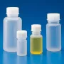 Gegradueerde flessen met wijde hals polypropyleen 250 ml | 60 mm (opening Ø 38 mm) | 140 mm | 25 ml | DIN GL45